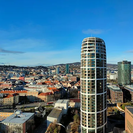 Lägenhet Sag Romantic 22 Floor Panorama Free Parking Free Wifi Bratislava